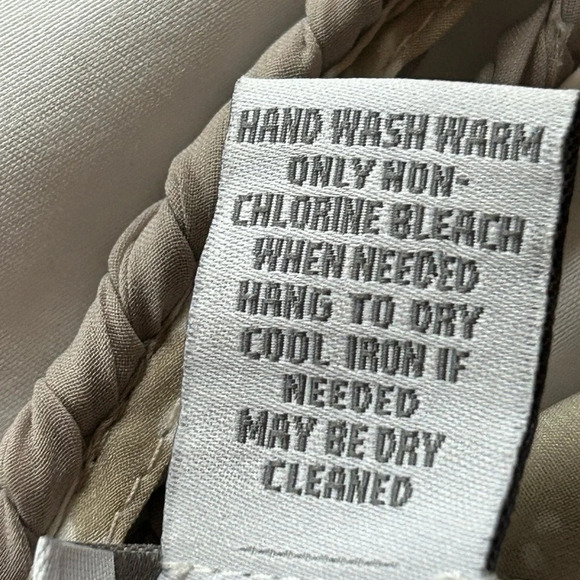 Soft Surroundings Summer Breeze Maxi Sleeveless Dress Tan White Abstract PXS - Picture 10 of 12